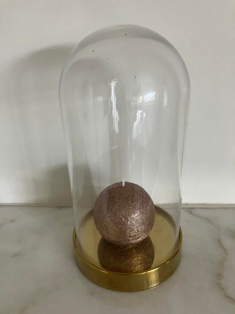 Stolp met kaars, Huis en Inrichting, Woonaccessoires | Stolpen, Ophalen of Verzenden, Zo goed als nieuw