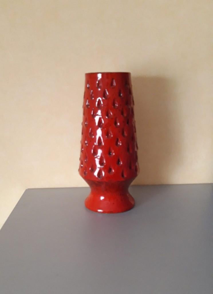 Vintage Fat Lava vaas 1965-1975, Antiek en Kunst, Ophalen of Verzenden