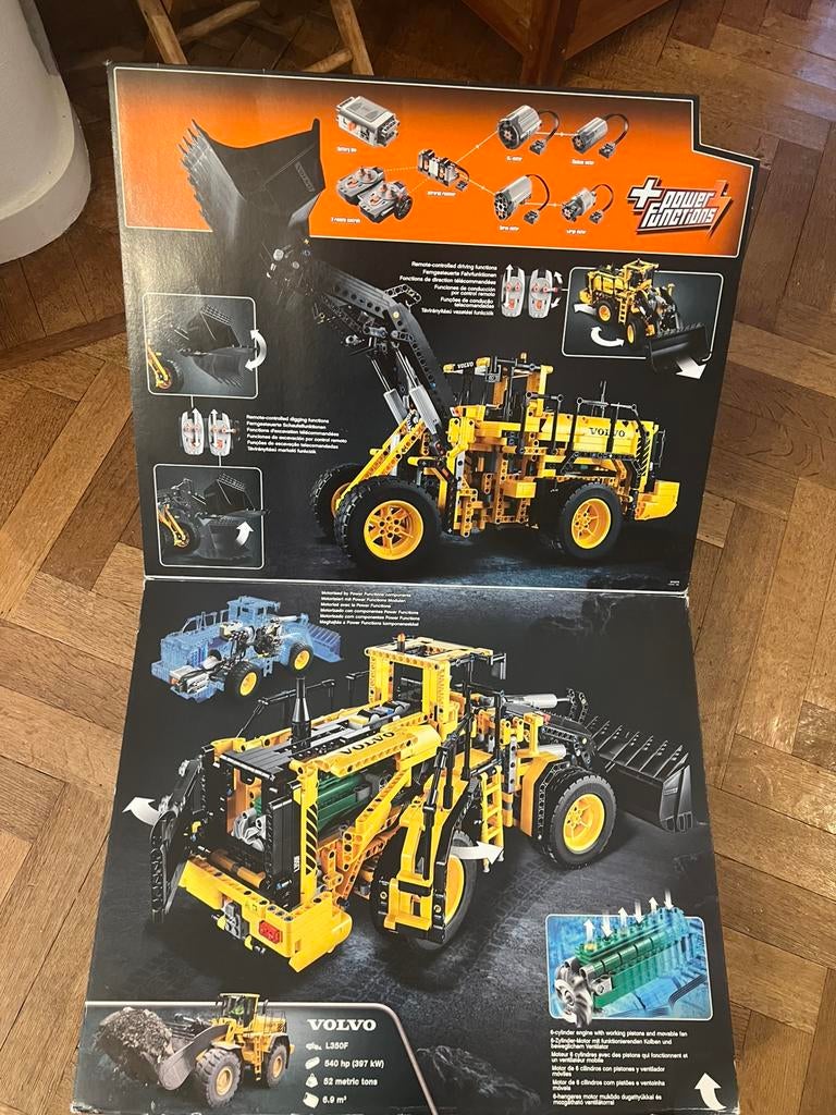 Lego Technic 42030 - Excavatrice VOLVO L350F télécommandée, Ophalen, Gebruikt, Complete set, Lego