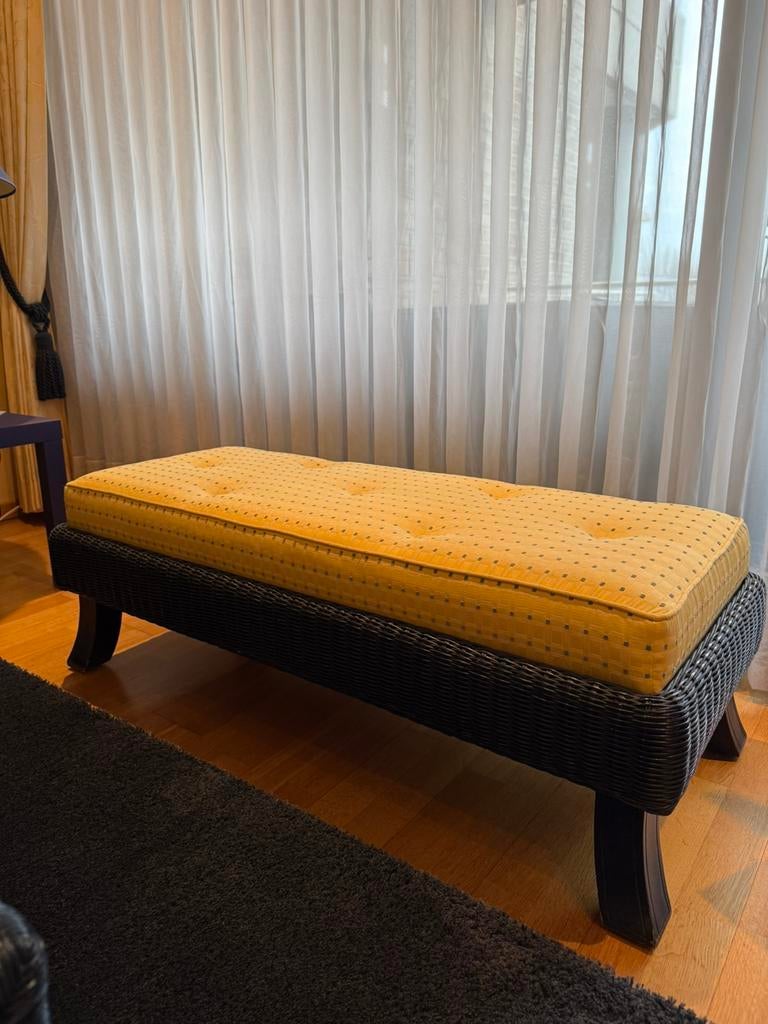 Wicker bankje / voetenbank – Ambiente – multifunctioneel, Ophalen, Zo goed als nieuw