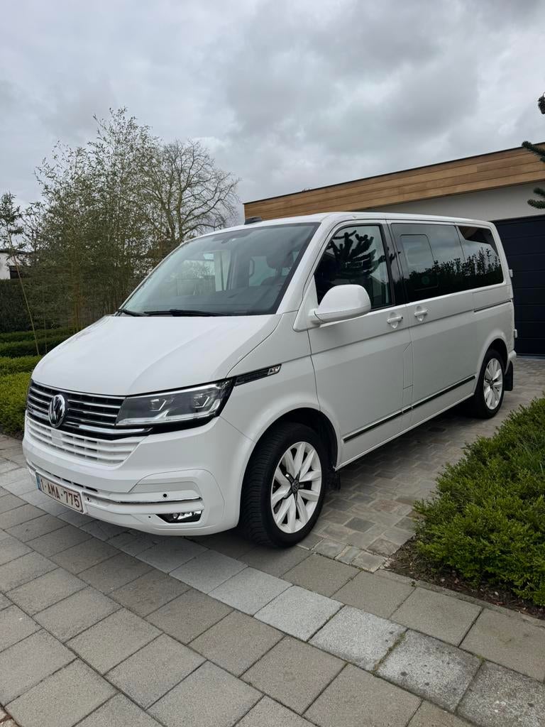 VW Caravelle T6.1 4X4 highline Bj 2020 107.000 km, Autos, Cuir, Achat, 6 portes, Euro 6