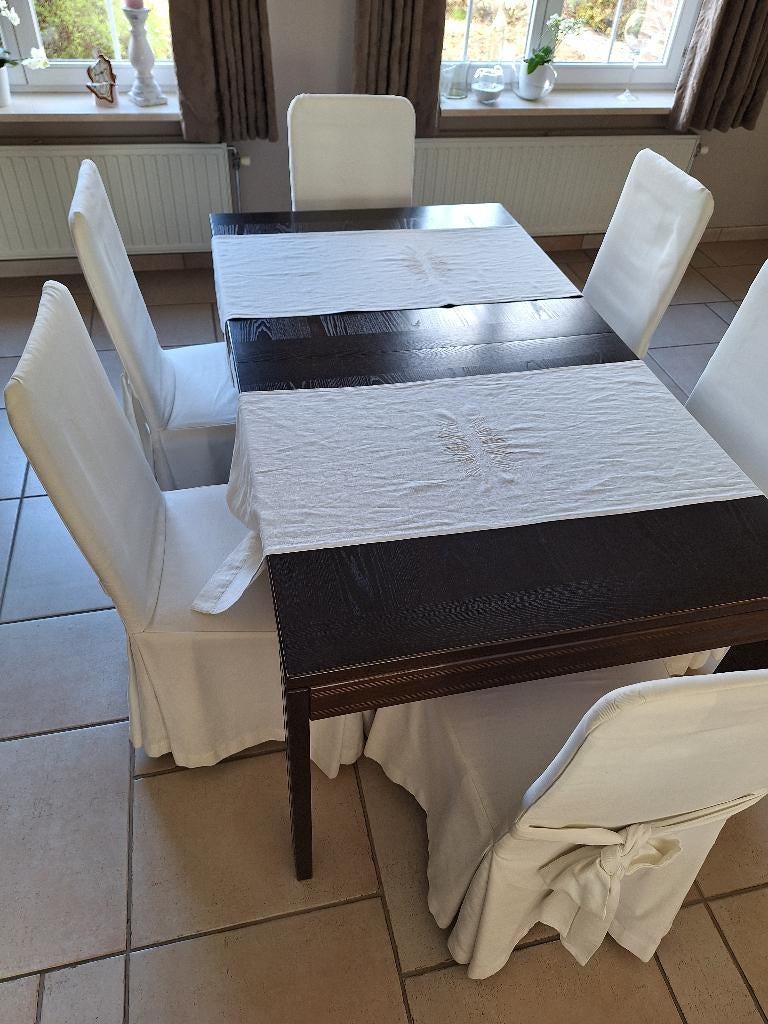 volledige eetkamer, 6 stoelen, Enlèvement, Utilisé, 4 à 6 chaises