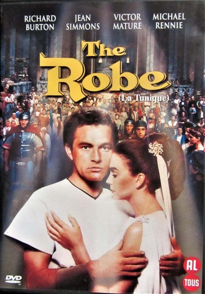 DVD GESCHIEDENIS- THE ROBE (RICHARD BURTON) - MOEILIJKE DVD, Alle leeftijden, Ophalen of Verzenden, Zo goed als nieuw, Overige genres
