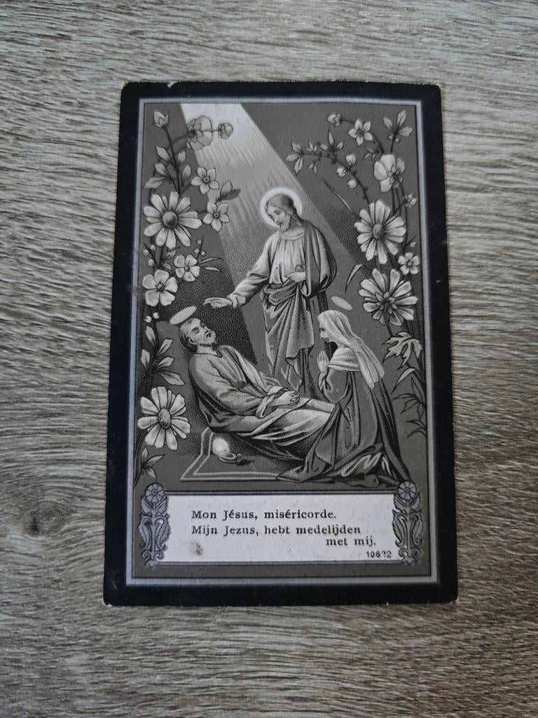 Carte de décès 1914, Webbekom, Diest, Enlèvement ou Envoi, Image pieuse