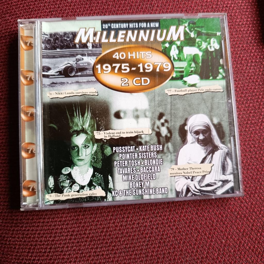 2 cd millennium 40 hits 1975-1979, Cd's en Dvd's, Cd's | Kerst en Sinterklaas, Ophalen of Verzenden