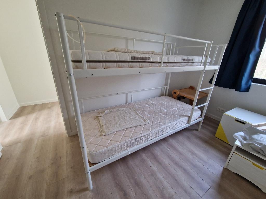 Stapelbed ikea (wit), 90 cm, Enlèvement, Lits superposés, 200 cm