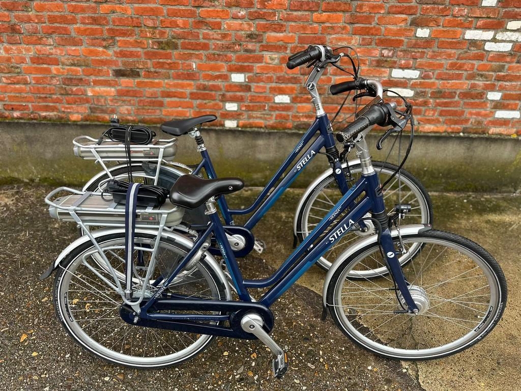 Set electrische stella vicenza fietsen, Fietsen en Brommers, Elektrische fietsen, Zo goed als nieuw, Overige merken, 51 tot 55 cm