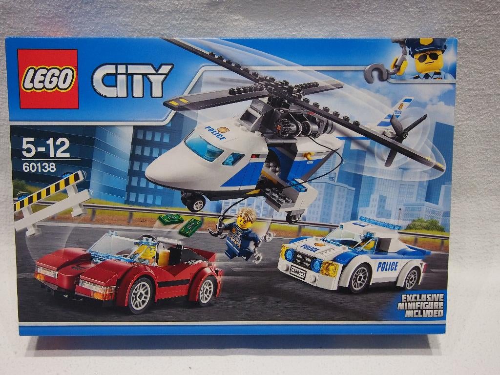 Lego City Set 60138 Snelle Achtervolging, Kinderen en Baby's, Speelgoed | Duplo en Lego, Ophalen, Zo goed als nieuw, Complete set
