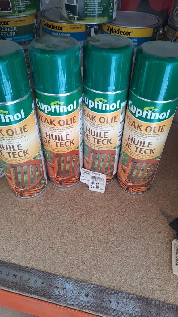 Ondehouds olie teak Cuprinol 4x 500ml, Ophalen