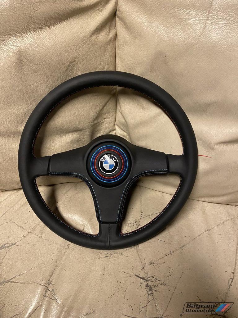 Bmw E30 stuur edition custom bekleed M3 coupe 3-serie cabrio, Auto-onderdelen, Gebruikt, -, -, Ophalen of Verzenden