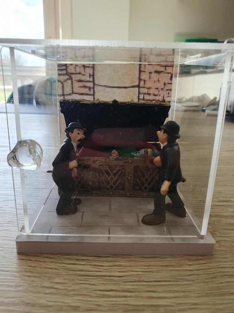 Diorama Kuifje : scène van Jansen en Janssen, Ophalen of Verzenden, Kuifje