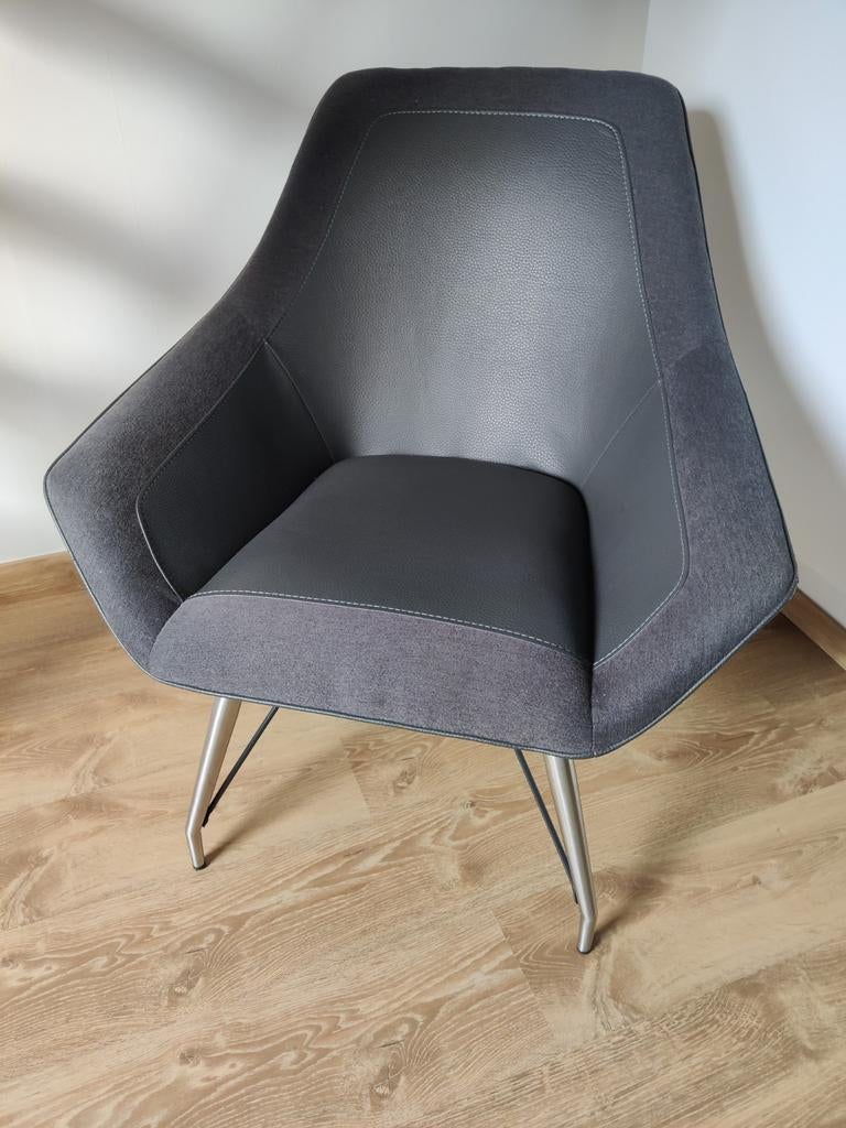 Grijze fauteuil merk Xoon, Maison & Meubles, Enlèvement