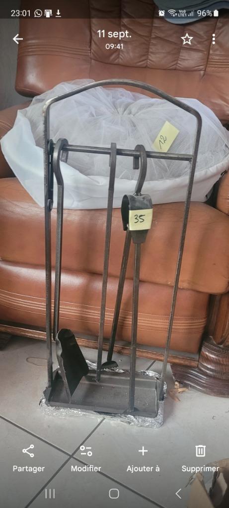 Serviteur de cheminée en Fer Forgé, Maison & Meubles, Enlèvement, Comme neuf