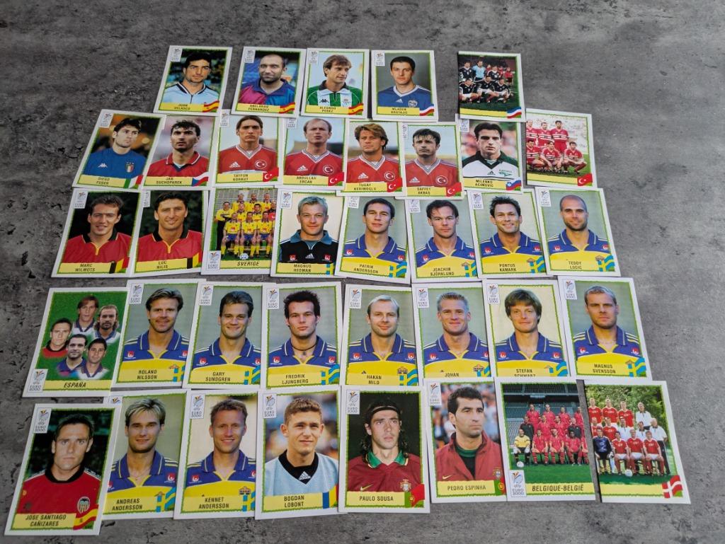 Autocollants de football Panini EURO 2000 37x, Envoi, Neuf