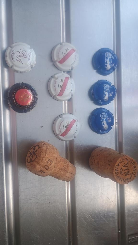 Champagne kurken en capsules kurk capsule, Ophalen of Verzenden, Champagne