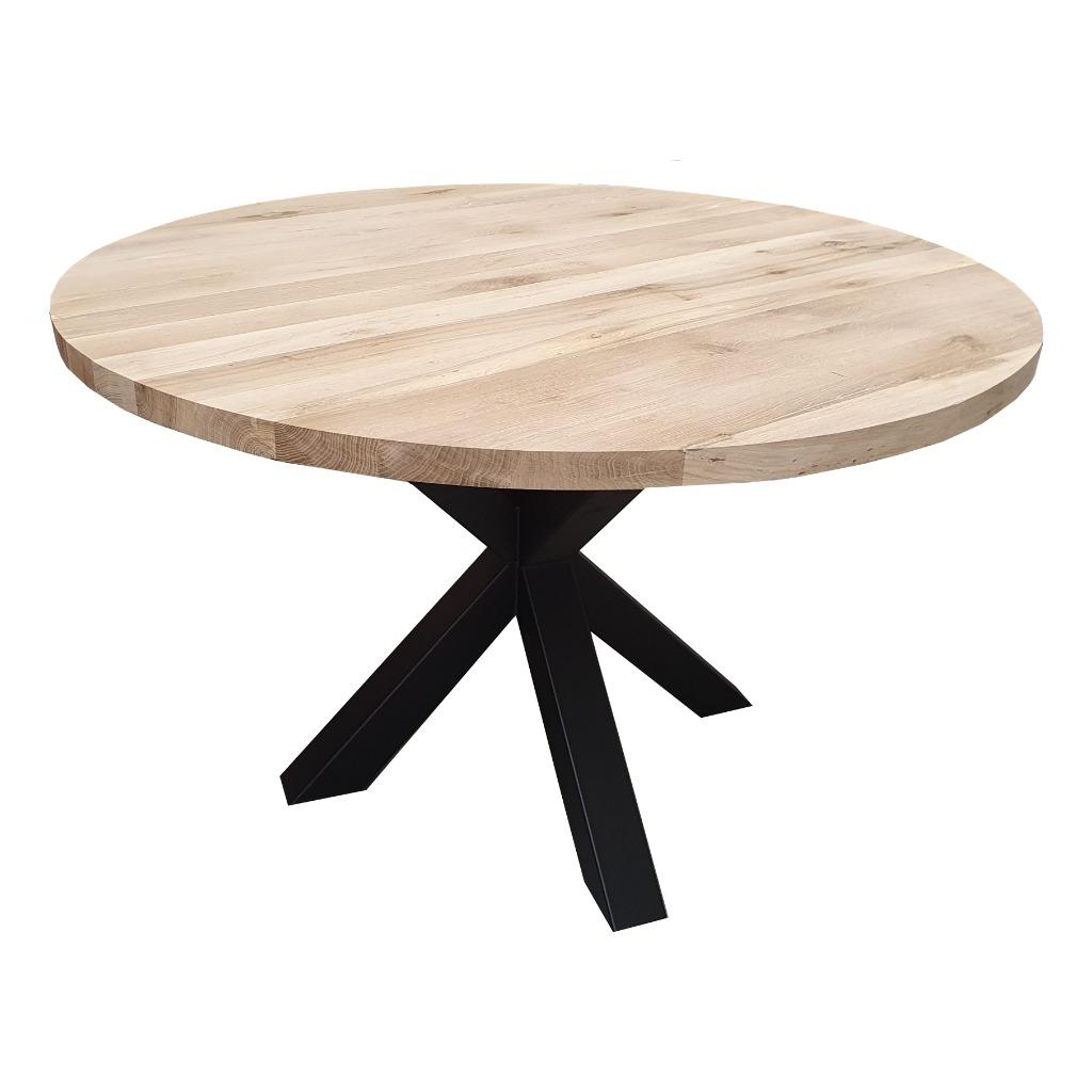 Eettafel | ronde eettafel | tafel | eiken | eettafel rond, Huis en Inrichting, Tafels | Eettafels, Ophalen, Nieuw, Rond, Eikenhout