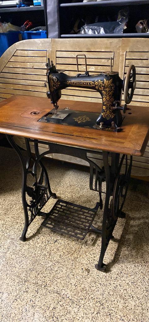 Naaimachine uit de Art Nouveau-periode Phoenix, Antiek en Kunst, Ophalen
