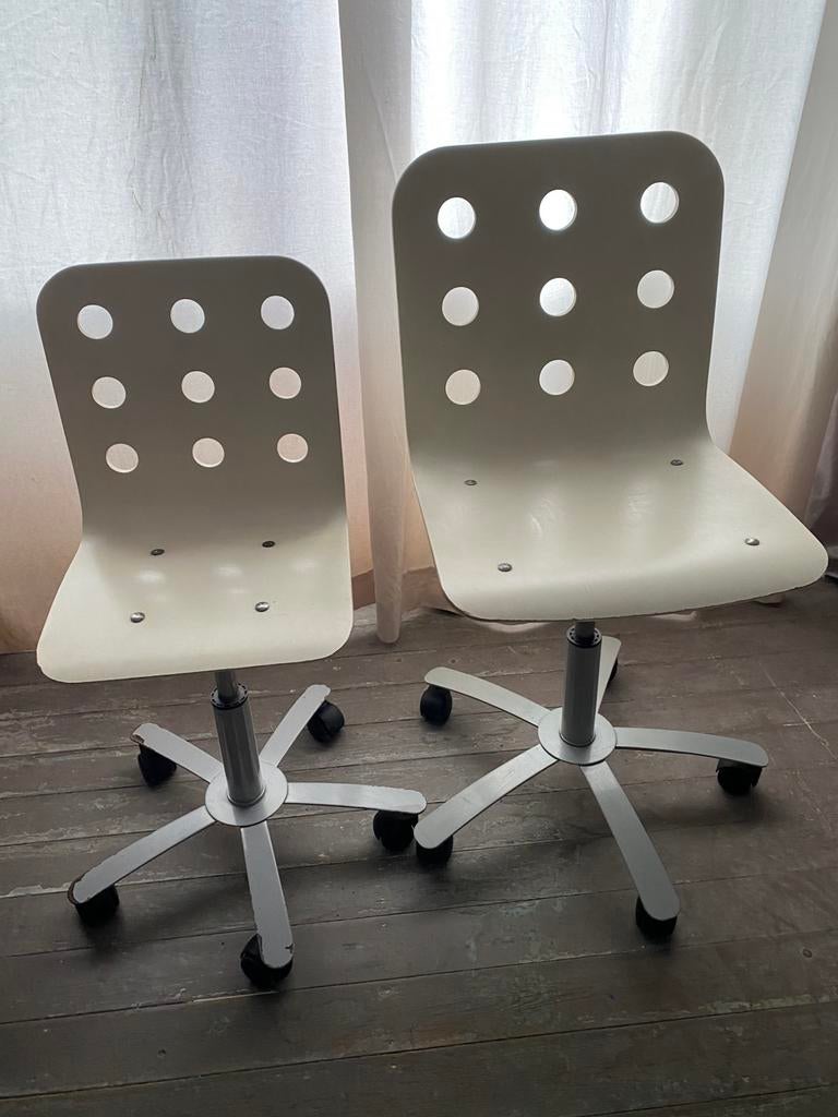 2 Bureaustoel Jules IKEA kinder + volwassene: setprijs samen, Ophalen, Gebruikt, Bureaustoel