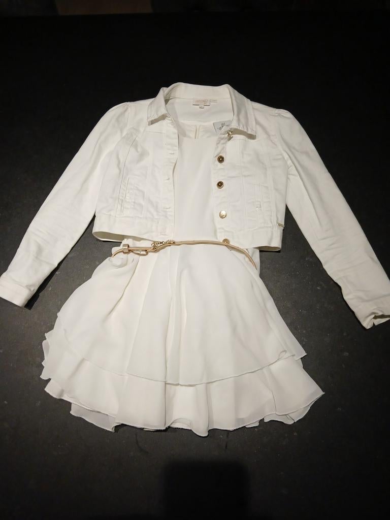 Kleedje communie rtb + vestje + riem, Kinderen en Baby's, Kinderkleding | Maat 146, Ophalen