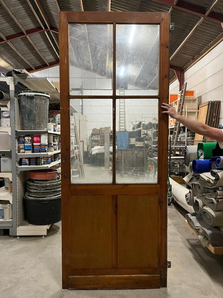 Porte bois vitrée (PO58), Enlèvement, Utilisé