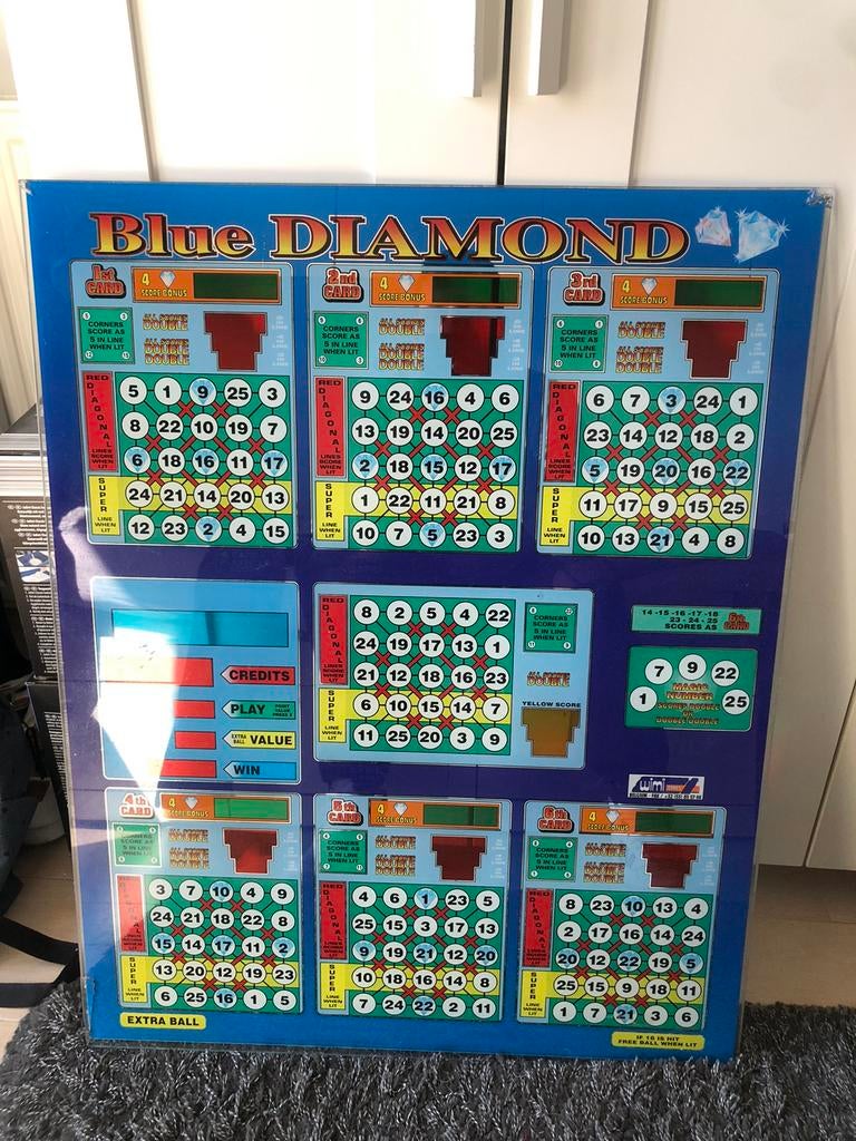 Verre de bingo Blue Diamond., Enlèvement