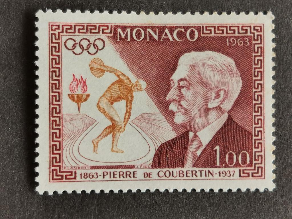 Monaco 1963 - sport - Pierre de Coubertin - atletiek **, Ophalen of Verzenden, Monaco, Postfris