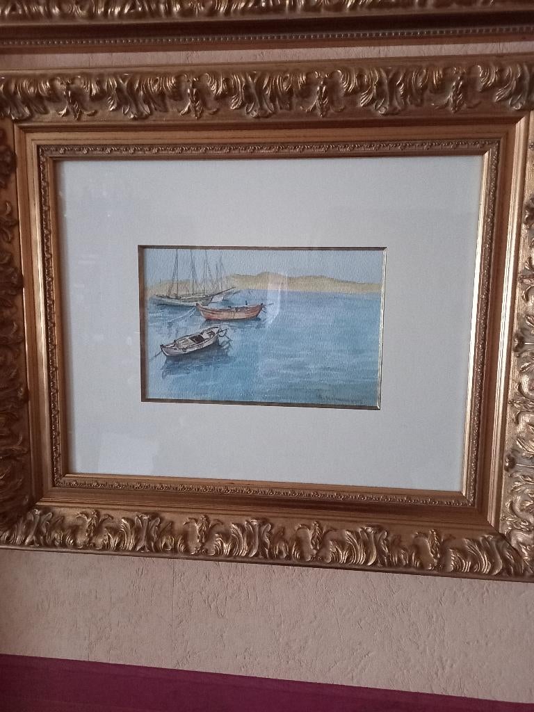 Schilderij- aquarel, Ophalen