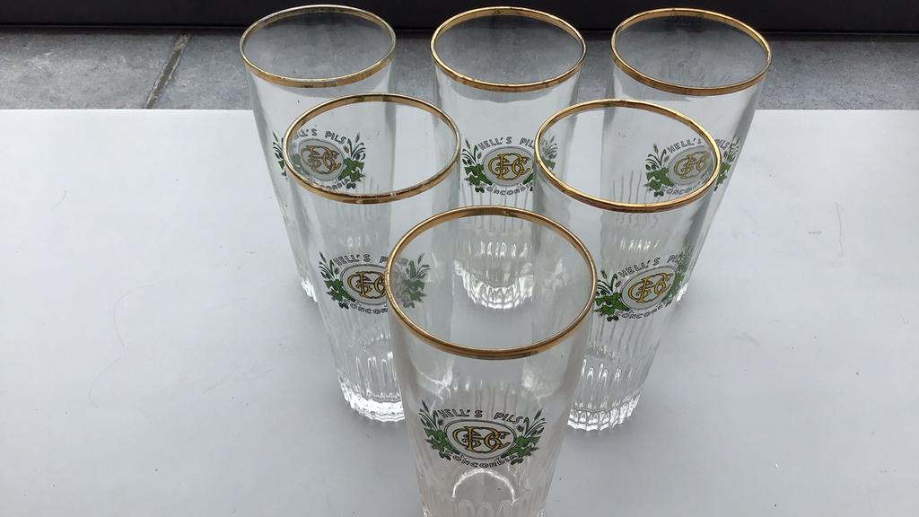 Geraardsbergen concordia 6 pièces, Collections, Marques de bière, Enlèvement ou Envoi, Comme neuf