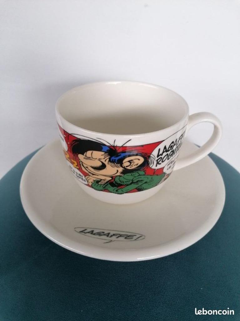 Gaston la Gaffe - Assiette et bol Tropico 1994 Mars, Enlèvement ou Envoi, Gaston ou Spirou, Comme neuf, Ustensile