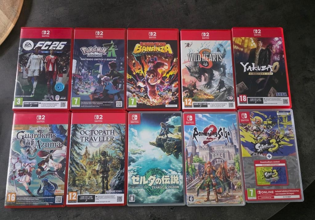 Nintendo switch 1 en  2 spellen gebruikt als nieuw, Ophalen