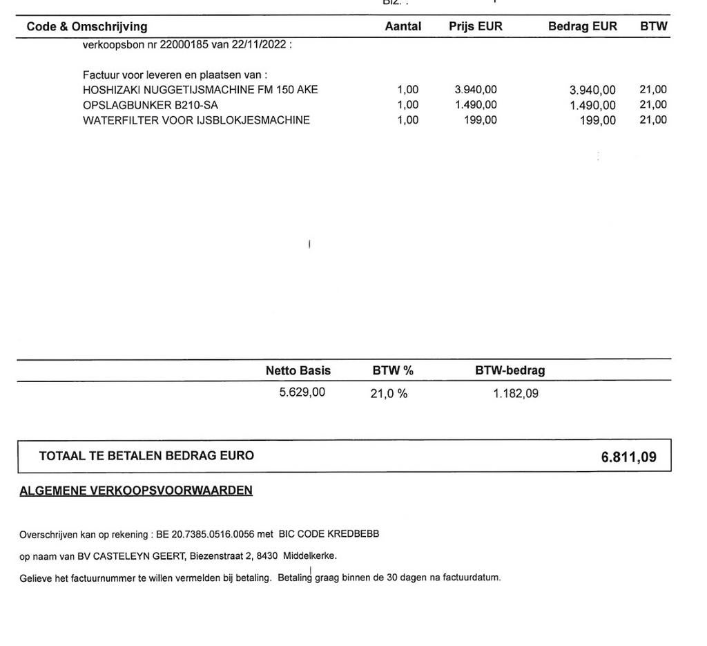 Hoshizaki FM-150AKE Nugget Ijsmachine+Opslagbunker ,150 kg, Ophalen