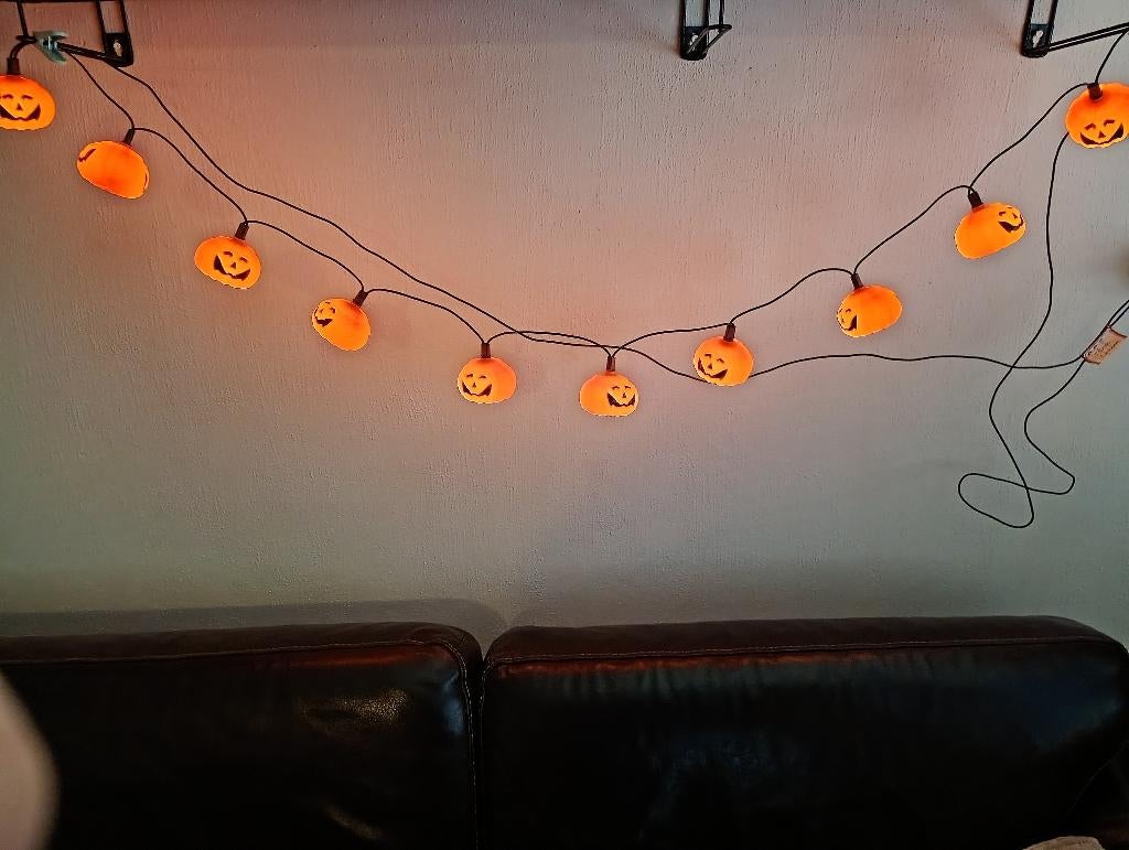 Halloween pompoen lichtsnoer, Enlèvement ou Envoi, Comme neuf, Halloween