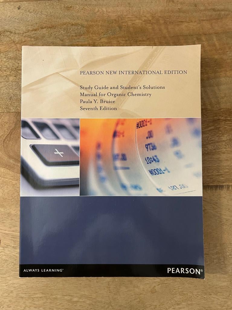 Student Solutions Manual for Organic Chemistry, Boeken, Wetenschap, Ophalen of Verzenden, Zo goed als nieuw, Pearson, Natuurwetenschap