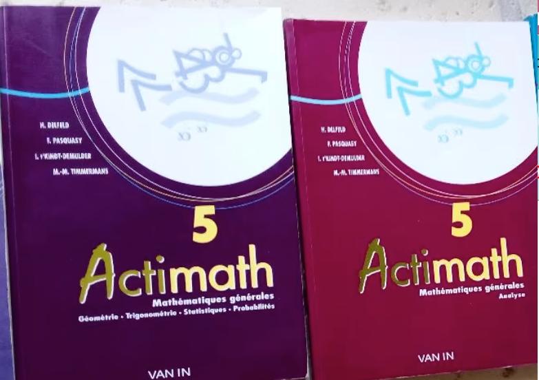 Actimath 3 4 5 . CQFD 4 5  Divers math, Enlèvement ou Envoi, Utilisé, Secondaire, De boeck