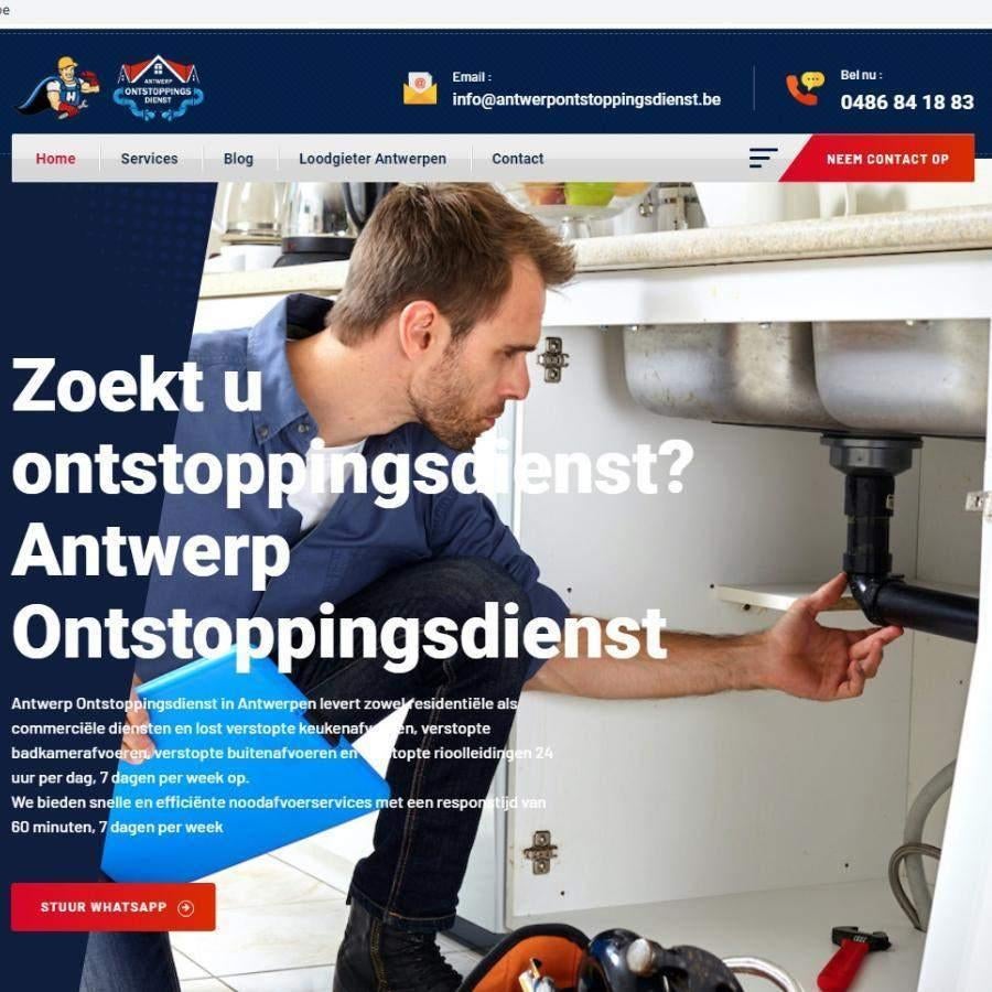 Ontstoppingsdienst - Loodgieter  0486841883, Service 24h/24, Réparation