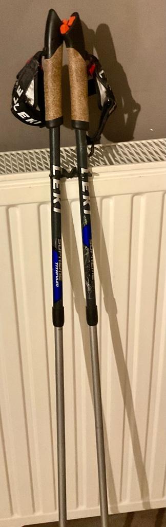 Leki Nordic Walking Poles / stokken (Mod Supreme Titanium), Ophalen, Nieuw, Wandelstok