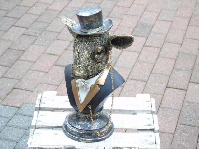 buste de bouc en costume avec un chapeau, Enlèvement ou Envoi, Neuf
