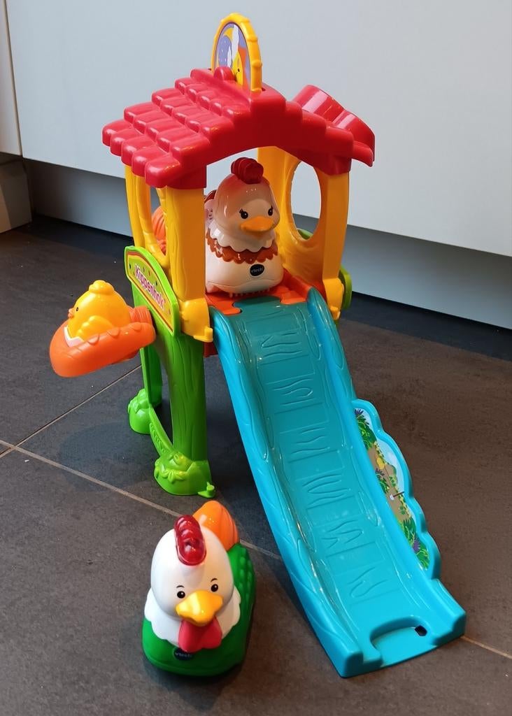VTech Zoef Zoef Dieren – Kippenhok + Hendrik de Haan, Kinderen en Baby's, Speelgoed | Vtech, Gebruikt, 2 tot 4 jaar, Ophalen of Verzenden