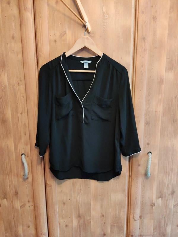 Blouse noire H&M taille 40, Enlèvement, Taille 38/40 (M)