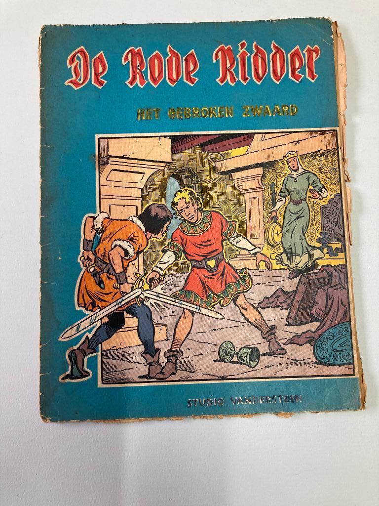 De Rode Ridder Het gebroken zwaard 1959, Boeken, Stripverhalen, Gelezen, Eén stripboek, Studio  Vandersteen, Ophalen of Verzenden