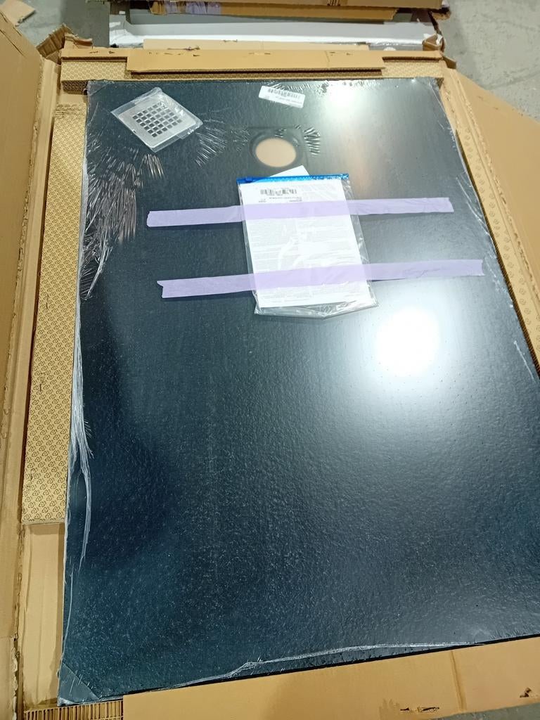 Receveur de douche noir ultra plat Polystone 120 cm x 80 cm, Enlèvement