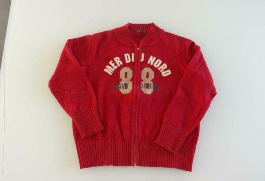 rode gilet met rits mer du nord maat XL, Maat 46/48 (XL) of groter, Ophalen of Verzenden, Gedragen, Rood