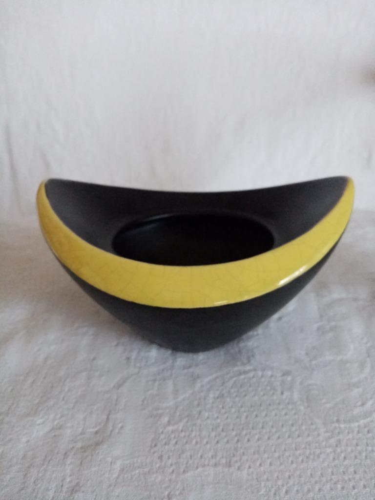 Vase moderniste céramique par André Bayer/Bruxelles 70s, Antiquités & Art, Enlèvement ou Envoi