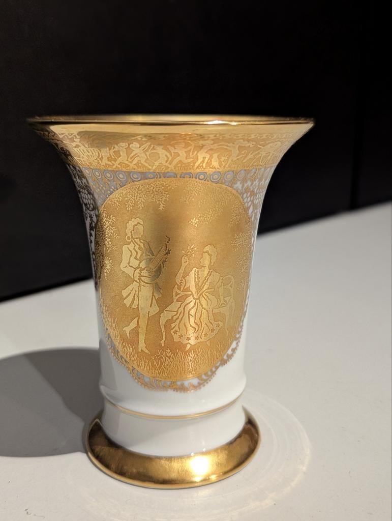 Uniek antiek porselein vaasje. Karlsbader., Antiquités & Art, Enlèvement