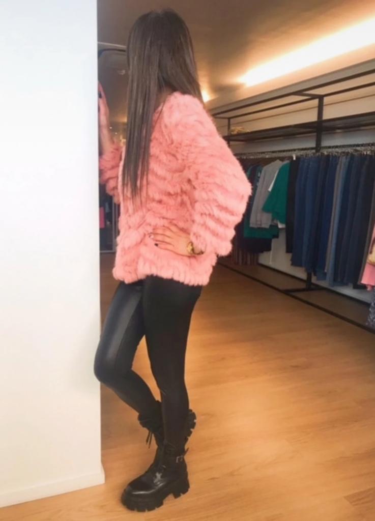 Veste en fourrure de lapin tricotée, Vêtements | Femmes, Enlèvement ou Envoi, Neuf, Taille 36 (S)