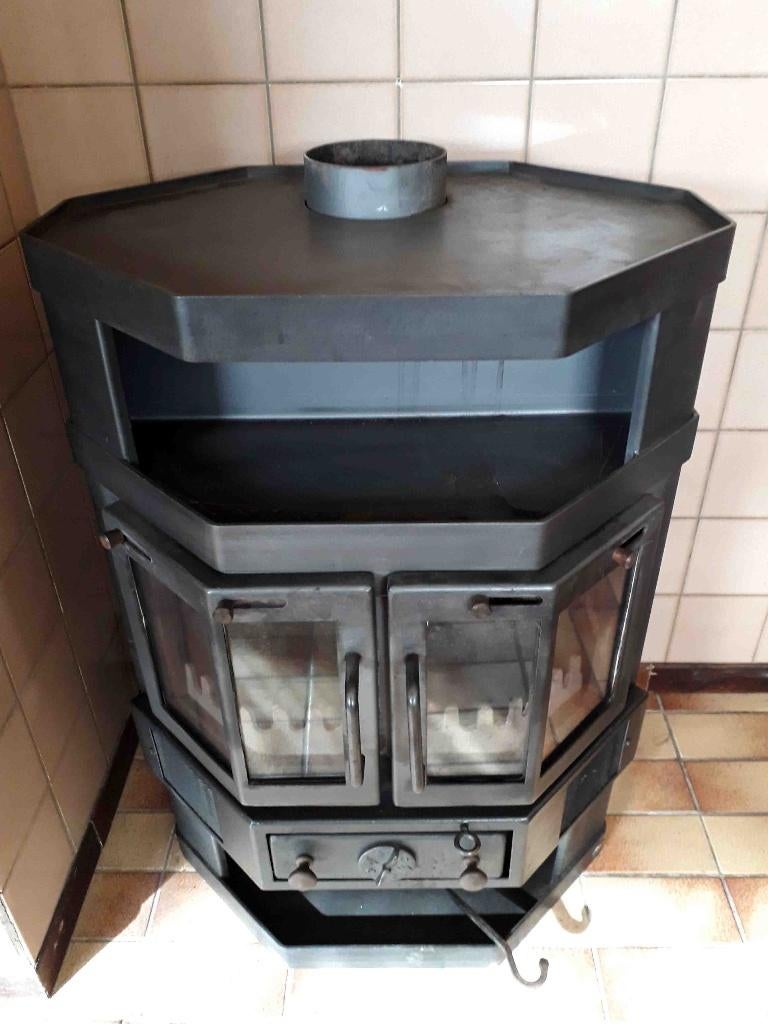 Houtkachel, Huis en Inrichting, Kachels, Gebruikt, Vrijstaand, Houtkachel, Hout, Ophalen