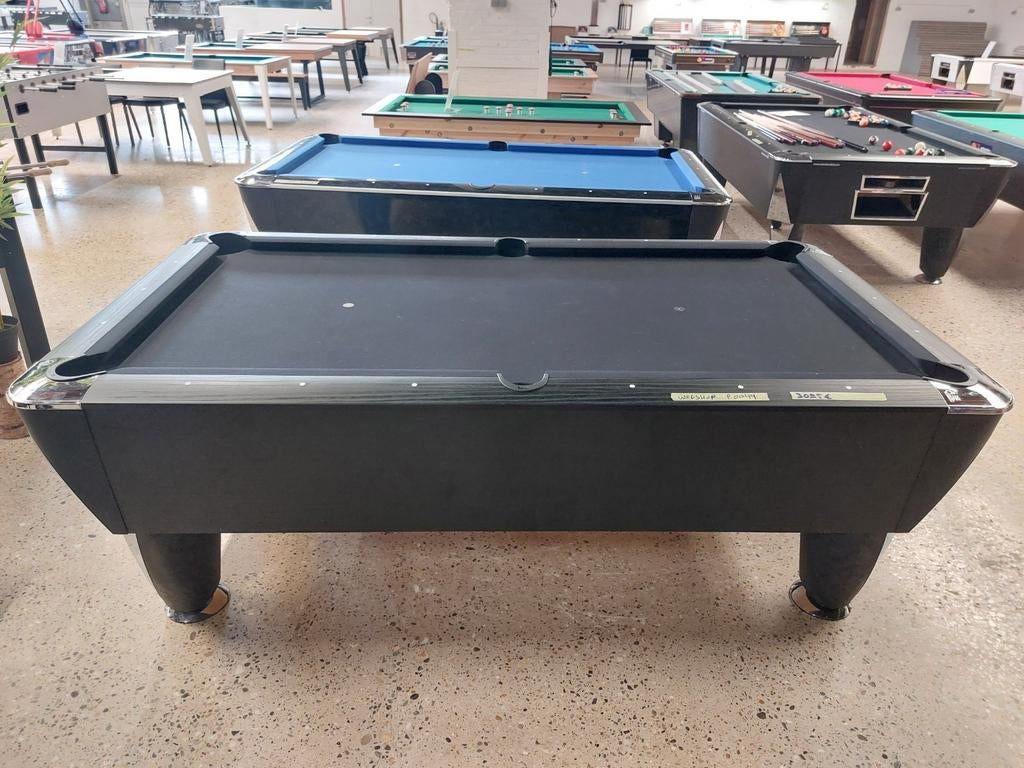 Pooltafel Sam zwart, Ophalen, Zo goed als nieuw, Pooltafel