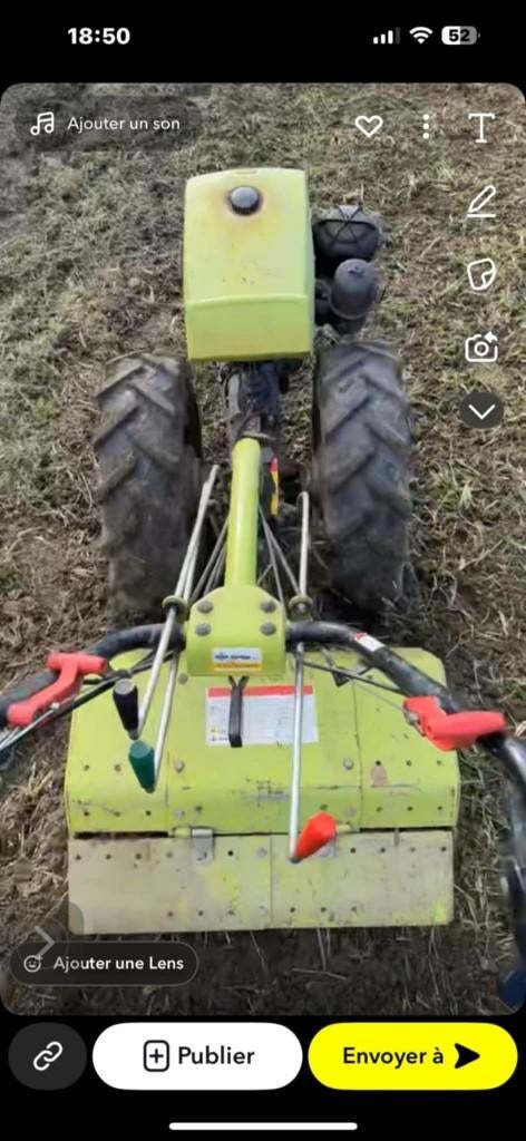 motoculteur Grillino, Enlèvement, Utilisé, Essence, Autres types