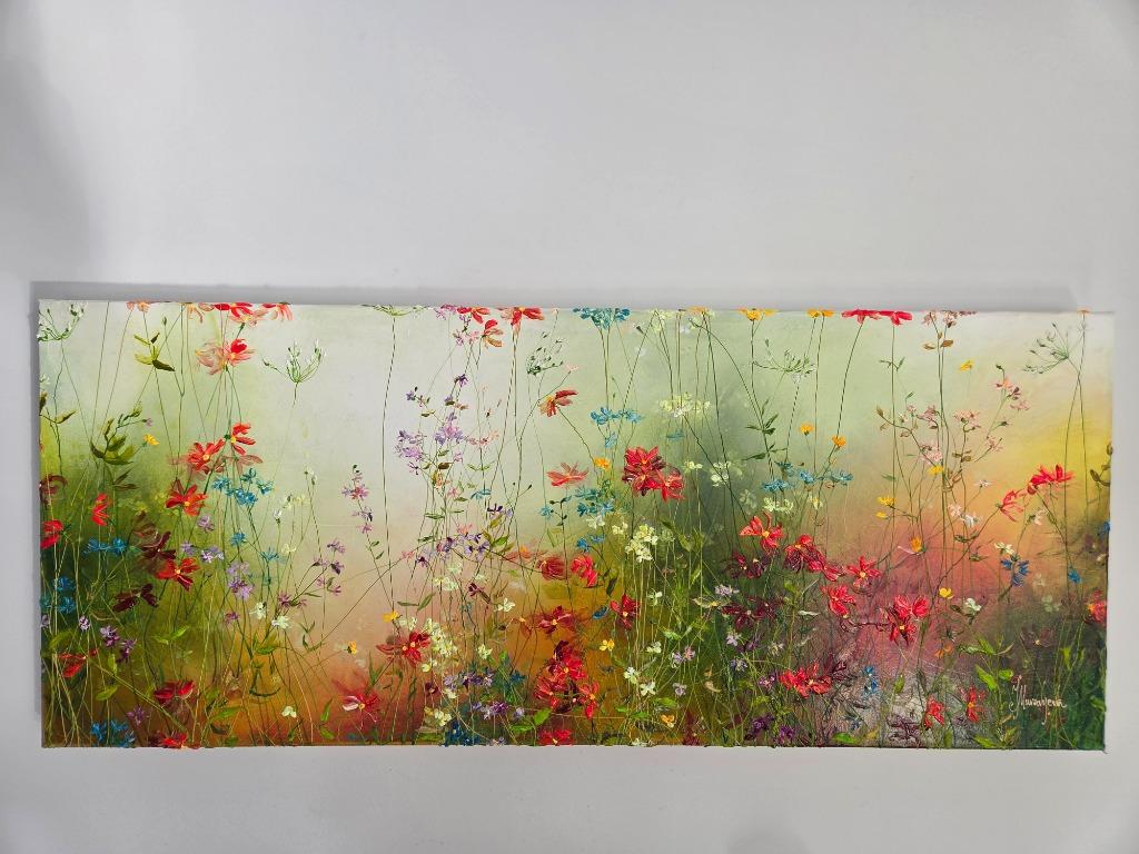 Origineel Werk Yulia Muravyeva op Doek 50x120cm, Antiek en Kunst, Kunst | Schilderijen | Modern, Ophalen