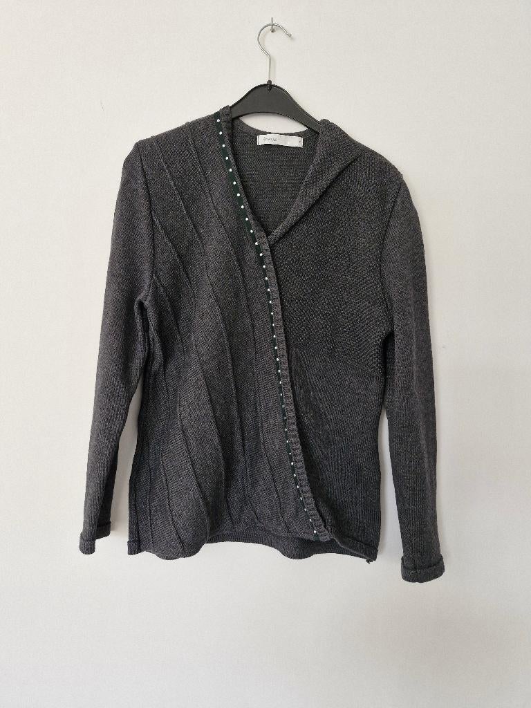 donkergrijze vest Skovhuus maat XL, Kleding | Dames, Truien en Vesten, Maat 46/48 (XL) of groter, Grijs, Ophalen of Verzenden